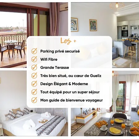 Cosy Cocon Au Coeur De Gueliz-Parking Gratuit Apartment Marrakesh Exterior photo